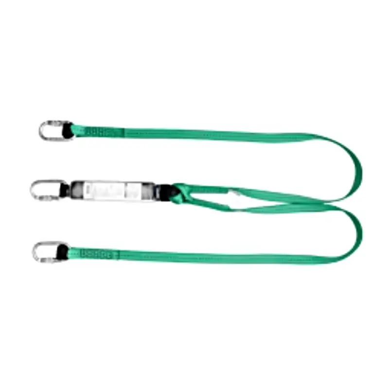 MSA Energiaelnyelő kötél, 2m, kétágú, acél karabiner - acél karabiner
